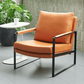 Alain Luxury Leather Office Accent Lounge Armchair - Gavisco Office Furniture